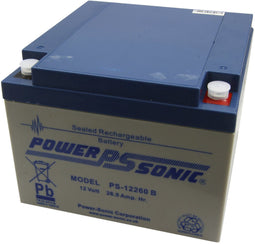 Powersonic PS-12260 - Loodzuuraccu 12V 26Ah - M5-schroefaansluiting