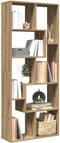 vidaXL - Kamerscherm - / - boekenkast - 67x25x161,5 - cm - hout - artisanaal - eiken