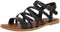 TOMS Sephina Sandal - Platte sandalen - Leer - Zwart - Maat: 37