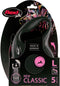 Flexi Classic Rollijn Tape L - Hondenriem - 5 m - Zwart