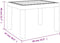 vidaXL - Tuintafel - 59x47x40 - cm - PP - antracietkleurig