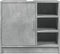 vidaXL - Wastafelkast - 63x29x55 - cm - bewerkt - hout - betongrijs