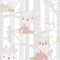 Noordwand - Behang - Mondo - baby - Forest - Animals - grijs - en - roze