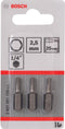 Bosch 2 607 001 720 - Bit extra-hard - Aandrijving ISO 1173 C6.3 HEX 2,5 - 25 mm