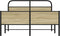 vidaXL - Bedframe - zonder - matras - bewerkt - hout - sonoma - eikenkleur - 140x200cm