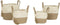 Basket spelset Home ESPRIT Natuurlijk Lichtbruin Jute Modern 40 x 40 x 41 cm
