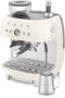 Smeg EGF03CREU - Espressomachine met bonenmaler - 19 bar druk - Crème