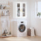 vidaXL - Hangkast - 69,5x34x90 - cm - hoogglans - wit