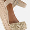 Tamaris Raffia Sandalen - Platte sandalen - Touch-it binnenzool - Beige