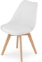 Viking Choice MARK - Eetkamerstoel - eco leer - beuken poten - wit