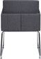 GOMEZ - Eetkamerstoel - Grijs - Polyester