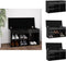 vidaXL Schoenenbank - 80x30x47 cm - Hoogglans zwart - Hout met kussen