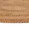 vidaXL - Tapijt - rond - 90 - cm - gevlochten - jute