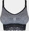 MAGIC Bodyfashion Mama Nursing Bra Lace - Beugelloze beha - Uitneembare pads - Zwart/Grijs