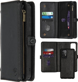 iMoshion Hoesje Geschikt voor Samsung Galaxy A52 (4G) / A52s / A52 (5G) Hoesje Met Pasjeshouder - iMoshion 2-in-1 Wallet Bookcase design - Zwart / Snake