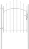 vidaXL - Poort - 1x2 - m - staal - zwart