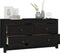 vidaXL - Dressoir - 100x40x54 - cm - massief - grenenhout - zwart
