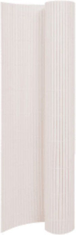 vidaXL - Tuinafscheiding - dubbelzijdig - 110x500 cm - wit