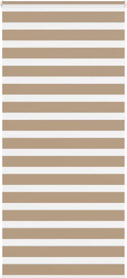 vidaXL - Zebra - Blind - 100x230 - cm - stofbreedte - 95,9 - cm - polyester - zandbruin