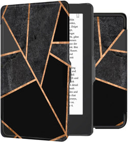 Hoesje geschikt voor Kobo Clara 2E E-reader - iMoshion Design Slim Hard Bookcase - Ook geschikt voor Tolino Shine 4 - Black Graphic