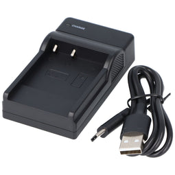 Battery charger suitable for Casio NP-40, Pentax LB-060, Casio EX-Z30, Casio EX-Z400, USB charger wi