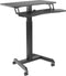 VDD Gaming Bureau - Zit Sta Laptoptafel - Verrijdbaar - Hoogte verstelbaar 80-120 cm - Zwart