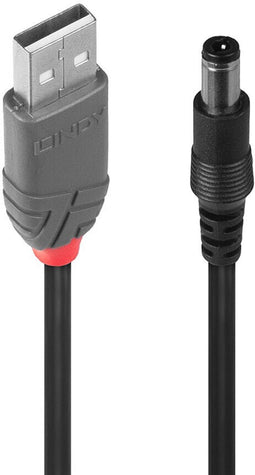 USB Cable DC LINDY 70267 Black 1,5 m (1 Unit)