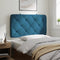 vidaXL - Hoofdbordkussen - 80 - cm - fluweel - blauw