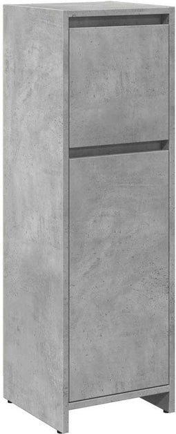 vidaXL - Badkamerkast - 30x30x95 - cm - spaanplaat - betongrijs