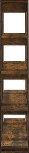 vidaXL - Boekenkast/kamerscherm - 100x30x160 - cm - gerookt - eikenkleurig