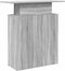 vidaXL - Receptiebalie - 100x40x104 - cm - bewerkt - hout - grijs - sonoma - eiken