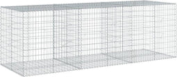 vidaXL - Schanskorf - 300x100x100 - cm - gegalvaniseerd - ijzer - zilverkleurig