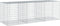 vidaXL - Schanskorf - 300x100x100 - cm - gegalvaniseerd - ijzer - zilverkleurig