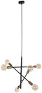 Plafondlamp DKD Home Decor 60 x 52 x 50 cm Zwart Gouden Metaal 50 W