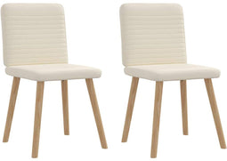 vidaXL - Eetkamerstoelen - 2 - st - linnen