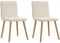 vidaXL - Eetkamerstoelen - 2 - st - linnen