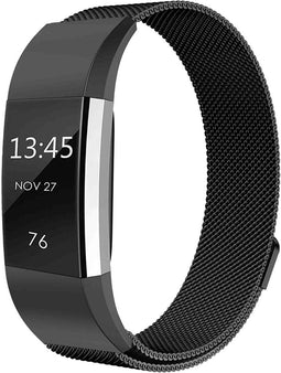 iMoshion Bandje Geschikt voor Fitbit Charge 2 Maat S - iMoshion Milanees magnetische band - Zwart
