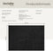 tectake® Soft Zone - Vloerkleed - Onderhoudsvriendelijk - Zwart - 160 x 230 cm