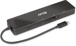 Club 3D CSV-1584 - 6-in-1 Dual Displays Portable Dock - USB3.2 Gen2 Type-C 4K60Hz - Zwart