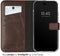 Selencia iPhone 14 Pro - Echt Lederen Bookcase - 3 Pashouders - Bruin
