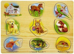 Melissa & Doug - Huisdieren - Legpuzzel met geluid