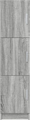 vidaXL - Hoge - kast - Grijs - Sonoma - 31,5x32x124 - cm - Geengineerd - hout