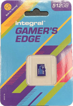 Integral Gamer's Edge - microSDXC Kaart 512GB V30 - U3 180 MB/s leessnelheid 150 MB/s schrijfsnelheid