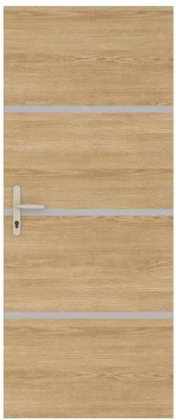 Deurrenovatiekit - NORDLINGER PRO - 4 platen 85 x 50 cm en 3 profielen 85 x 2 cm - natuurlijk eiken