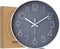 Tyme Wandklok - 30cm - Analoog - Stil Uurwerk - Grijs Wit