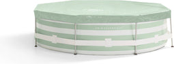 Swim Essentials | Groen/Wit Gestreept Opzet Zwembad Rond 305x76 cm