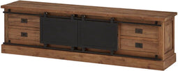 Tv-meubel Beethoven 200 cm teakhout - Naturel