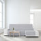 Hoes voor chaise longue met korte armleuning rechts Eysa MONTBLANC Grijs 100 x 110 x 240 cm