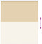 vidaXL - Rolgordijn - verduisterend - 140x130 - cm - stofbreedte - 136,6 - cm - beige