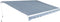 vidaXL - Luifel - handmatig - uittrekbaar - 500 - cm - blauw/wit